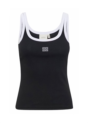 Drew contrast logo top Black Gestuz 